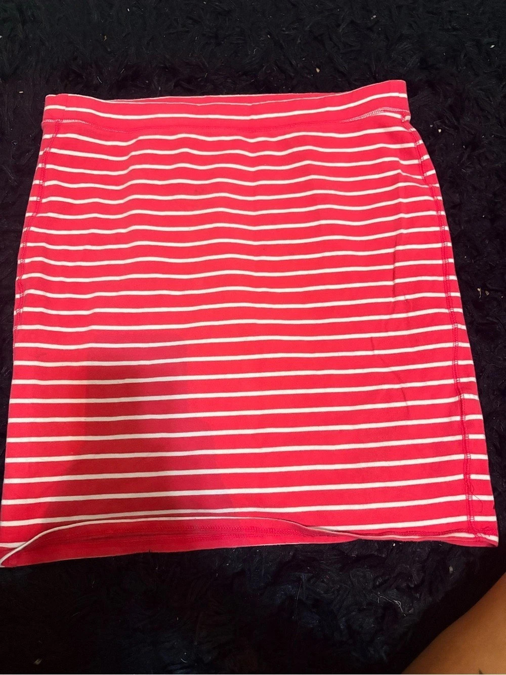 Old Navy Striped Pencil Skirt in Red & White Size Large Like New